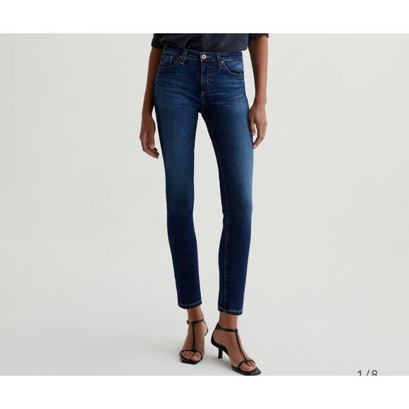 AG Adriano Goldschmied Prima Ankle Jeans Blue Cigarette Leg Sz 29 - Picture 5 of 13